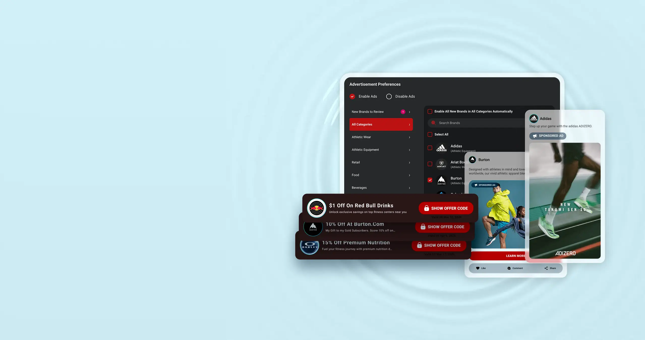 Earn money from brands and earn through ads or special offers for your fans.