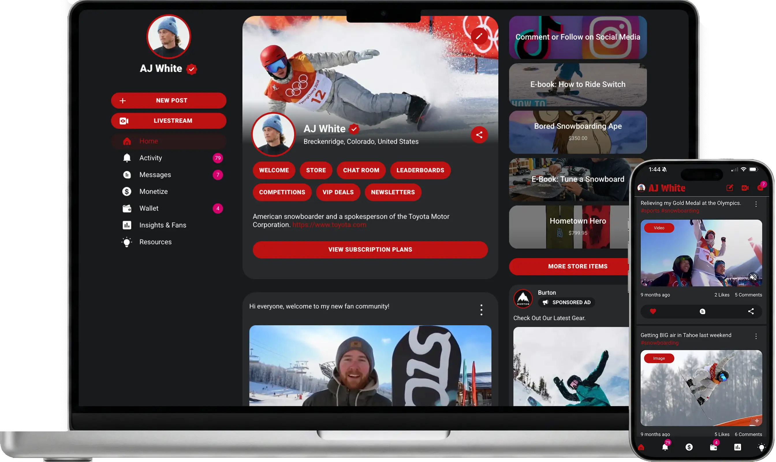 TopFan has facilitated over 1000000000 fan engagements for Athletes.
Athletes have earned over $100M USD using TopFan's 